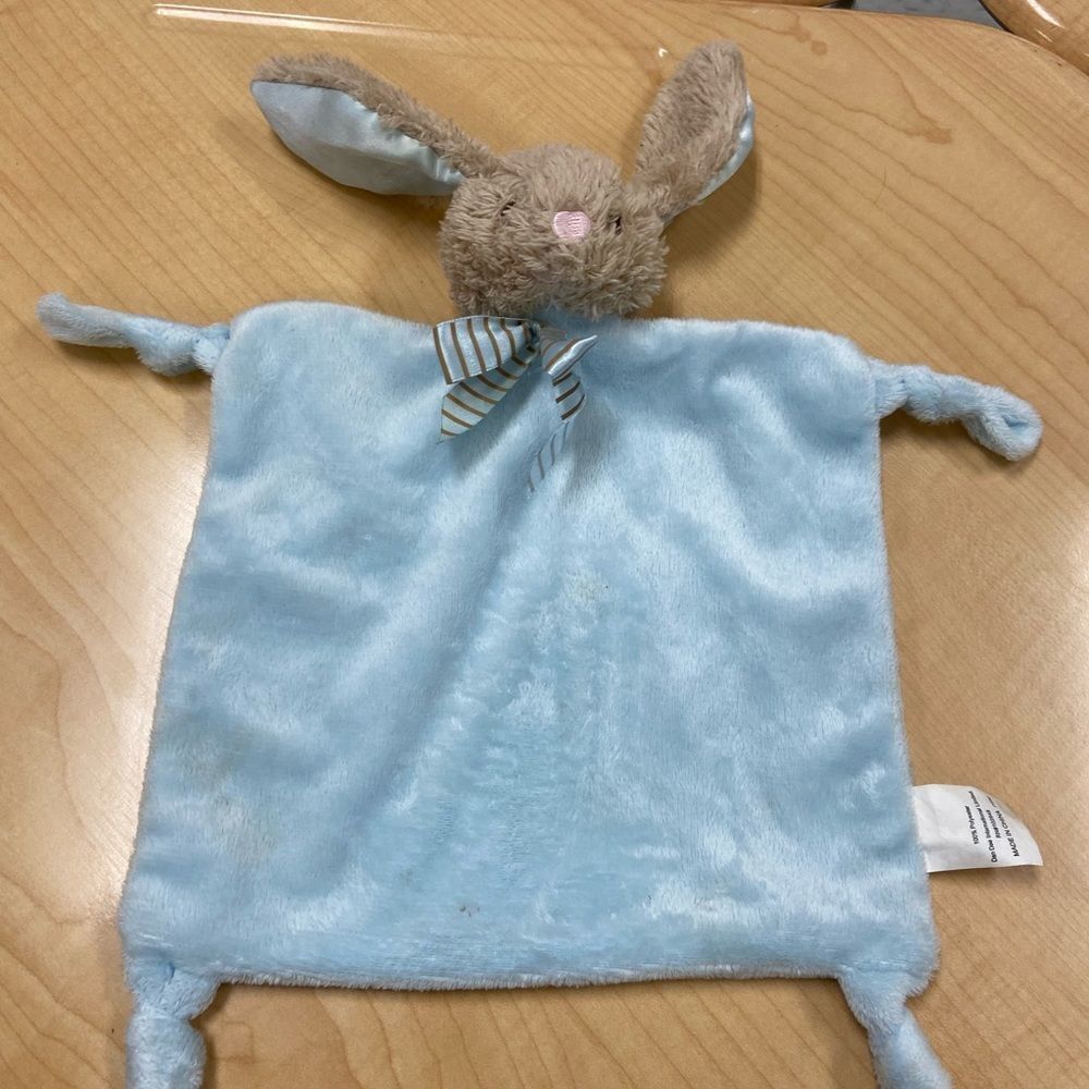 Dandee bunny‎ blankie rattle 9”